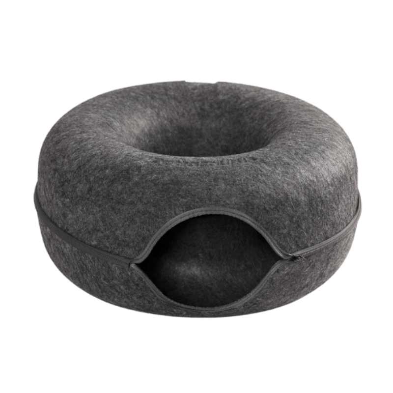 Túnel Interactivo Con Forma de Donut Para Gatos