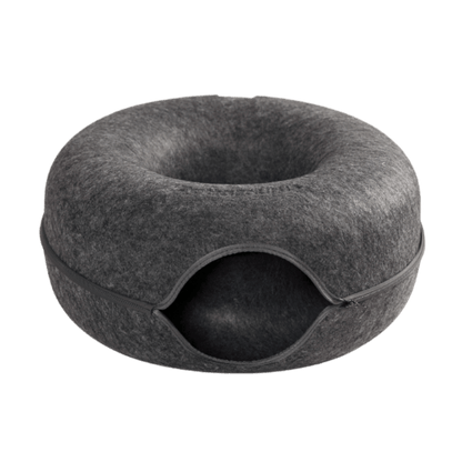Túnel Interactivo Con Forma de Donut Para Gatos