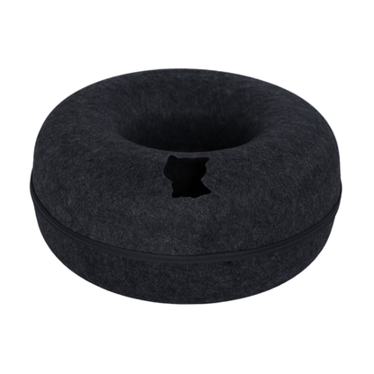Túnel Interactivo Con Forma de Donut Para Gatos